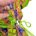 I am gia I.Am.Gia Svana Cutout Halter Mini Dress in Hawaiian Hibiscus‎ Drawstring Size XS Photo 8