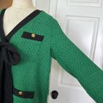 Tuckernuck Pomander Place Coco green tweed dress Size L Photo 13