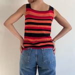 Grace Knitwear Striped Tank Top Y2K Size S Photo 3