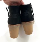 Toms  Black Avery Wedge Suede Side Zipper Bootie Photo 7