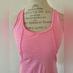 Kyodan  Pink Striped Racerback Tank With Built In Sports Bra Size Medium Photo 3