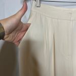 Zimmermann  ivory white polyester  high waist wide leg crop pants sz 1 US S Photo 8