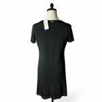 Michael Kors  Black T-Shirt Dress Pleated Hem Size M NWT Photo 1