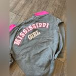 Mississippi girl Gray and Pink Sweatshirt Photo 7