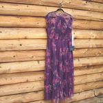 Mac Duggal  2143  Womens FLORAL FLUTTER SLEEVE MIDI DRESS Photo 7