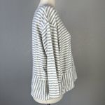 Cut Loose Womens Cotton Knit Cropped Top Shirt Size S Gray Stripe 3/4 Sleeve Photo 4