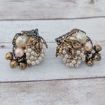 Vintage Screw On Earrings Statement Large Photo 1