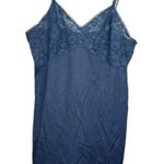 Vintage JC‎ Penney Gaymode Nylon Navy Full Slip Blue Photo 0