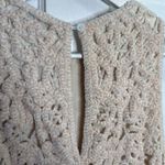 ZARA Limited Edition Ecru Knit Ivory Winter Crochet Long Boho Dress W1100 Sz S Photo 12