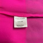 Parker  Small Hot Pink 100% Silk Tank Top Tie Straps Sheer Panels Scoop Neck NWOT Photo 8