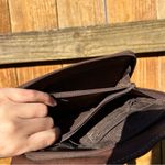 Fossil  MULTICOLOR PATCHWORK CROSSBODY BROWNS/TAN leather purse hobo lines fall Photo 9