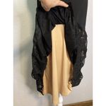 Entro  Little Black Dress Womens L Floral Lace Slip Tunic Sleeveless Babydoll Photo 2