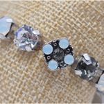 NWT Harmony Silver Tone Crystal & Cross Tennis Style Bracelet Dangle Tree Charm Photo 3