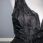 Vintage 1980’s Black Climax Karen Okada Sleeveless Sequins Peplum Dress 7Jr Size undefined Photo 5