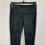 Athleta  Polka Dot Leggings XS Black‎ High Rise Stretchy Activewear Yoga Pants Photo 1