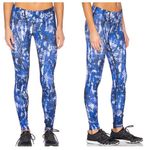 Alo Yoga Alo Blue Patterned Leggings M Photo 2