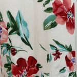 Lulus Khaleesa Floral Dress XS Rose Lined Sleeveless Gauzy Mini Crepe Casual White Photo 1