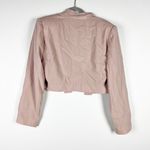 Babaton Aritzia Captain Open Cropped Shoulder Pad Blazer Jacket Kasha Taupe 8 Photo 3