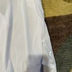 Zyia Active White Mesh Athletic Material Loose Long Tank Top Women’s Size Medium Photo 1