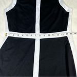 Bailey 44 Black White Trimmed Taxiway Dress Large Bodycon Styling Made In USA Photo 8