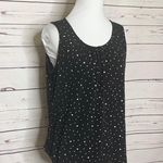 White House | Black Market Polka Dot Tank Top with Triangle Hem Size Small Photo 1