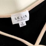 Le lis Collection black and cream corset body suit long sleeves knit material Photo 3