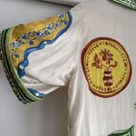 Alemais Porcelain Printed Silk Oversized Shirt AU 6 US 2 Photo 6