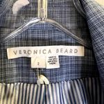 Veronica Beard  Dickey Diego Blazer Jacket Blue Plaid Double Breasted Size 2 Photo 2
