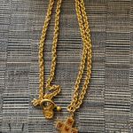 Mish Tworkowski N.Y.‎ Vintage Necklace MISH NY Cross Pendant Long RARE! Gold Photo 3