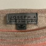 Joseph A  Heathered Pastel Stripe Lightweight Tassel Fringe Sweater Size Medium Photo 3