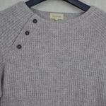 MELLODAY Waffle Knit Grey Sweater Small Photo 5