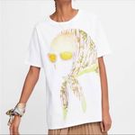ZARA  Woman In Scarf & Glasses Print T-Shirt White Size S NEW Photo 0