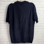 Magaschoni M New short sleeve color block sweater collar preppy Medium chic Photo 4