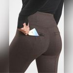 Athleta  Delancey Black & Brown Houndstooth Leggings/Tights Photo 4