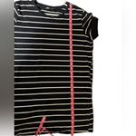 Lulus Womens Black White Striped T Photo 2