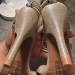 Forever 21 Sleepers gold heels 4.0 brand  new ,size 6 Photo 4