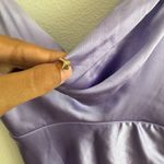 Mate the Label Runaway The‎ Label Purple Slip Dress Cowl Neck Maxi XS Party Cocktail Evening Photo 6