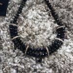 Anthropologie BLACK BEADED STATEMENT NECKLACE Photo 2