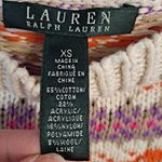 Ralph Lauren Lauren Ralph‎ Lauren Scoop Neck White and Geometric Sweater Photo 4