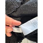 J.Crew Womens Smocked Broken-in Jersey Cropped Top Black SIZE XL Photo 2