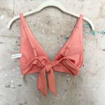Aerie Waffle Tie Longline Triangle Bikini Top Photo 4