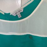Naked Zebra 𝅺 Tank Top Teal Green & Cream Sz Sm EUC Photo 1