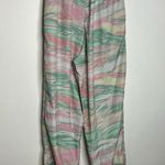 Adidas  marbled track joggers pink green size small Photo 5