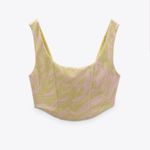 ZARA  Crop Top Pink and Green Photo 1
