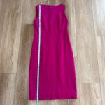Akris Punto Bateau Neckline Crepe Sheath Dress Size 6 Magenta Pink Designer Photo 10