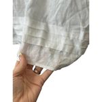 Vineyard Vines  White & Gold Pleated Linen Tunic Women's Size Large Photo 4