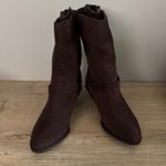 Diane Gilman  Brown Suede Western Ankle‎ Boots Womens 7.5W Studded Boho Riding Photo 6