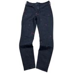 Gap  High Rise Universal Leggings Womens 8/29 Black Embroidered Floral Slim Fit Photo 3