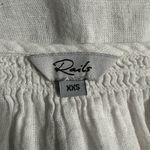 Rails  Mariah Floral-Embroidered Blouse Women's XXS White Green 3/4 Sleeves Photo 6