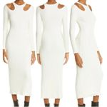 Simon Miller Anz Rib Cutout Bodycon Dress Macadamia L Size L Photo 2